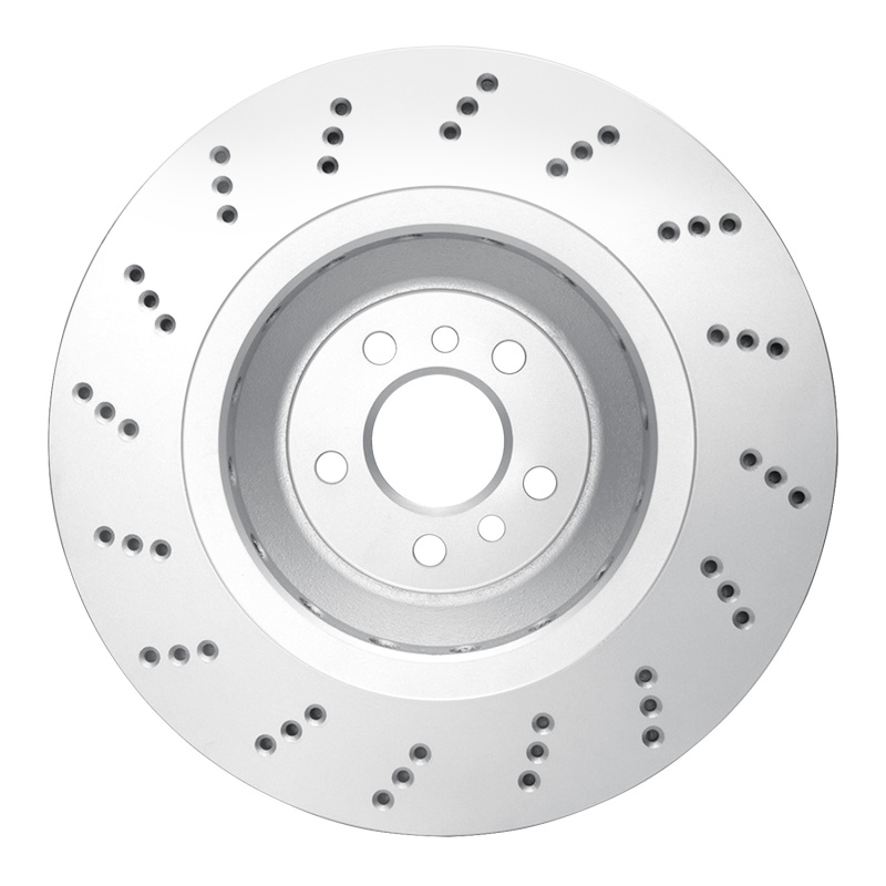 BMW X4 Brake Rotor (1) - Right Rear - R1 Concepts - GeoSPEC Coated Rotor - Drilled - `20-`25